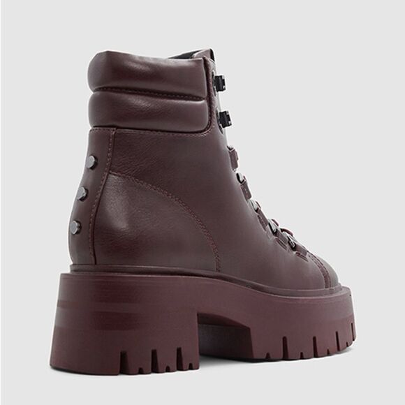 Call It Spring AVRIIL Chunky Heel Lace Up Ankle Boots Vegan - Picture 3 of 16